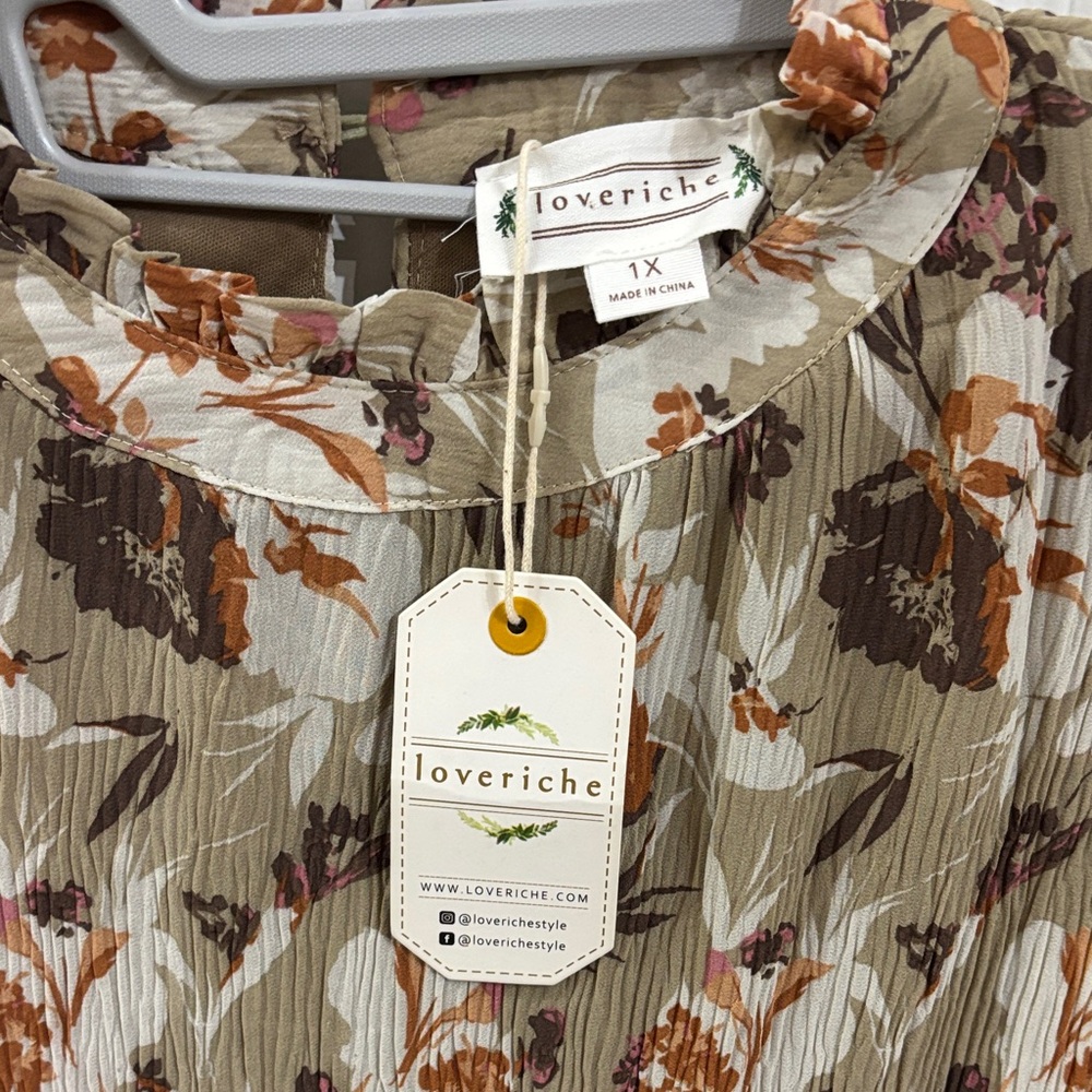 Love Riche Autumn Floral Long Sleeve Dress - Picture 3 of 6